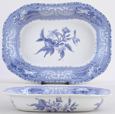 Dish rectangular c1840